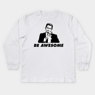 Barney Stinson Be Awesome How I Met Your Mother Kids Long Sleeve T-Shirt